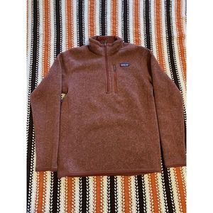 Patagonia Womens S 20x27 Half Zip Better Sweater Burgundy Cold Weather Active